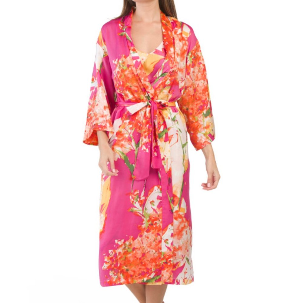 Painted Bouquet Robe